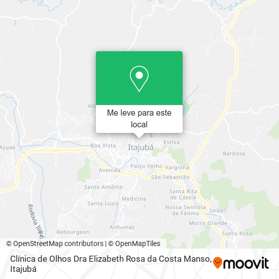 Clínica de Olhos Dra Elizabeth Rosa da Costa Manso mapa