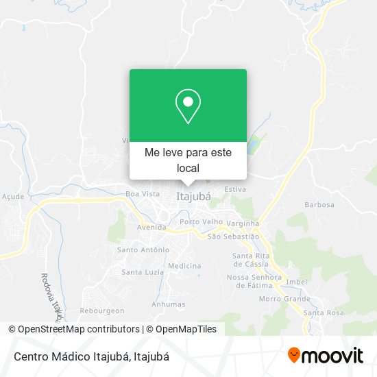 Centro Mádico Itajubá mapa
