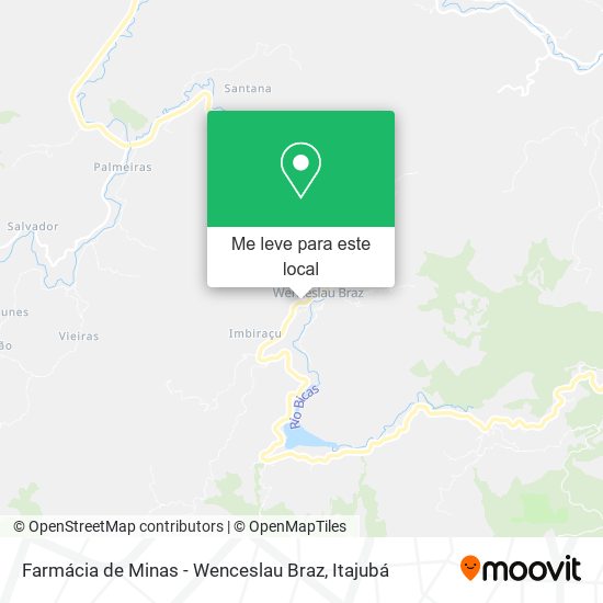 Farmácia de Minas - Wenceslau Braz mapa