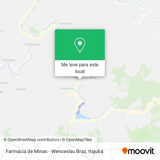 Farmácia de Minas - Wenceslau Braz mapa