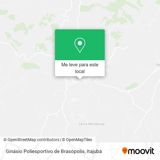 Ginásio Poliesportivo de Brasópolis mapa