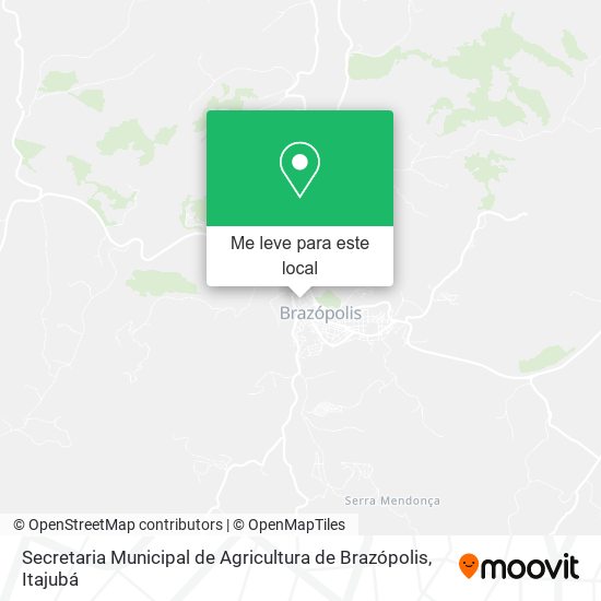 Secretaria Municipal de Agricultura de Brazópolis mapa