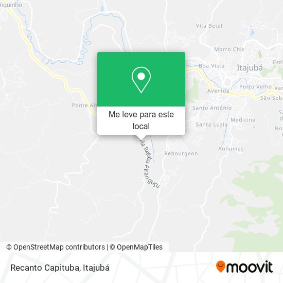 Recanto Capituba mapa