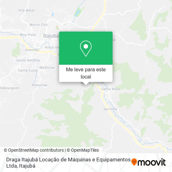 Draga Itajubá Locação de Máquinas e Equipamentos Ltda mapa