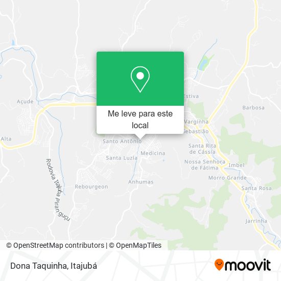 Dona Taquinha mapa