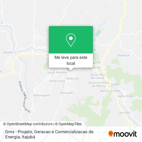 Gms - Projeto, Geracao e Comercializacao de Energia mapa