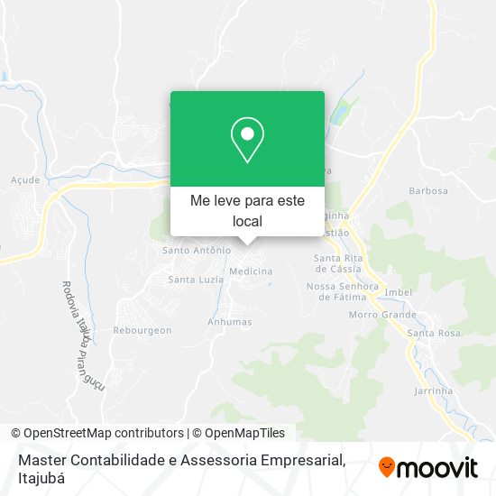 Master Contabilidade e Assessoria Empresarial mapa