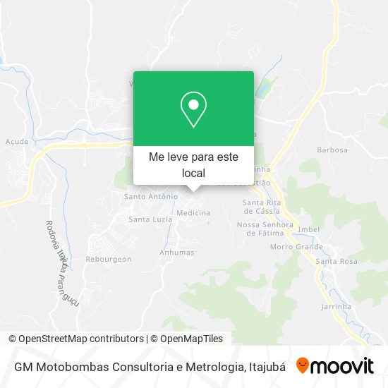 GM Motobombas Consultoria e Metrologia mapa