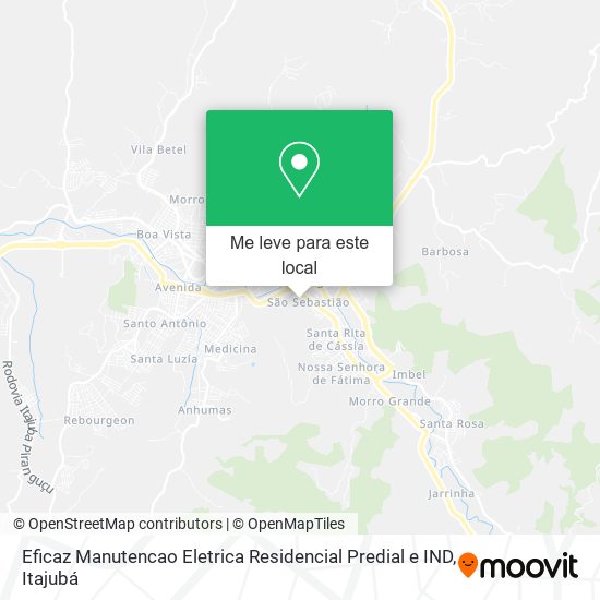 Eficaz Manutencao Eletrica Residencial Predial e IND mapa