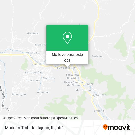 Madeira Tratada Itajuba mapa