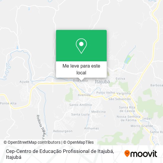 Cep-Centro de Educação Profissional de Itajubá mapa