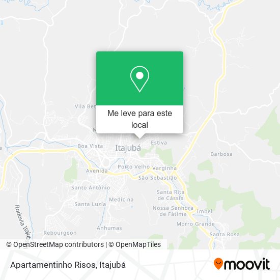 Apartamentinho Risos mapa