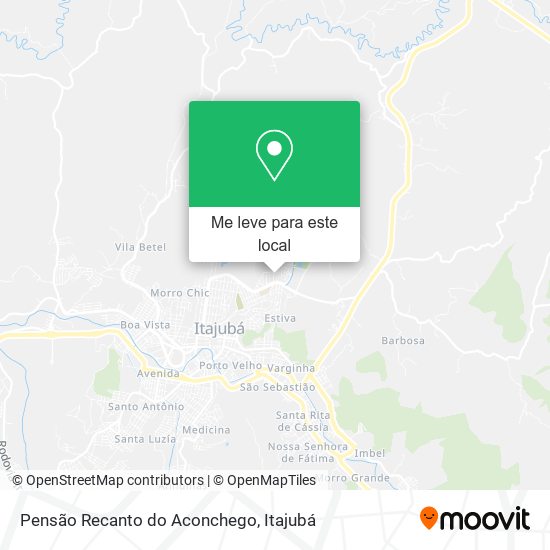 Pensão Recanto do Aconchego mapa