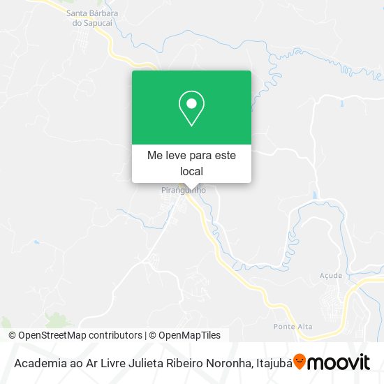 Academia ao Ar Livre Julieta Ribeiro Noronha mapa