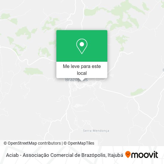 Aciab - Associação Comercial de Brazópolis mapa