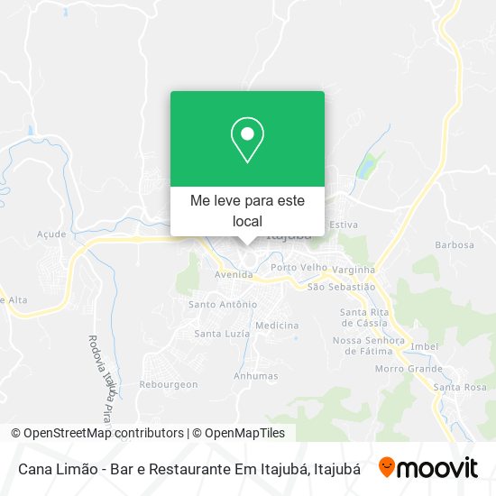 Cana Limão - Bar e Restaurante Em Itajubá mapa