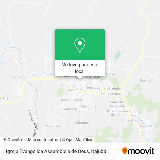 Igreja Evangelica Assembleia de Deus mapa