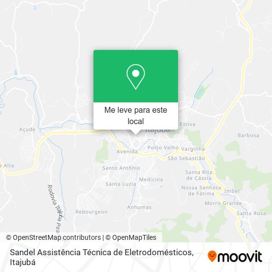 Sandel Assistência Técnica de Eletrodomésticos mapa