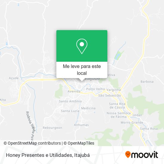 Honey Presentes e Utilidades mapa