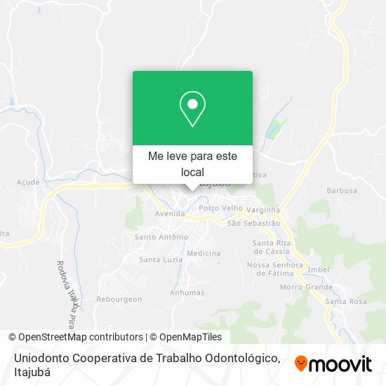Uniodonto Cooperativa de Trabalho Odontológico mapa