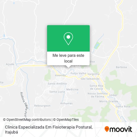 Clinica Especializada Em Fisioterapia Postural mapa