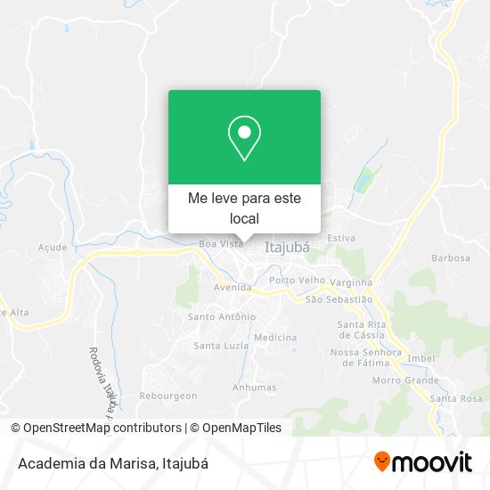 Academia da Marisa mapa