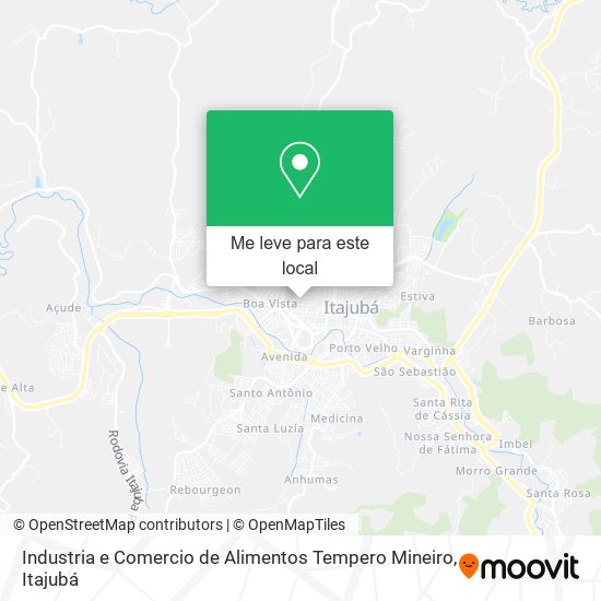 Industria e Comercio de Alimentos Tempero Mineiro mapa