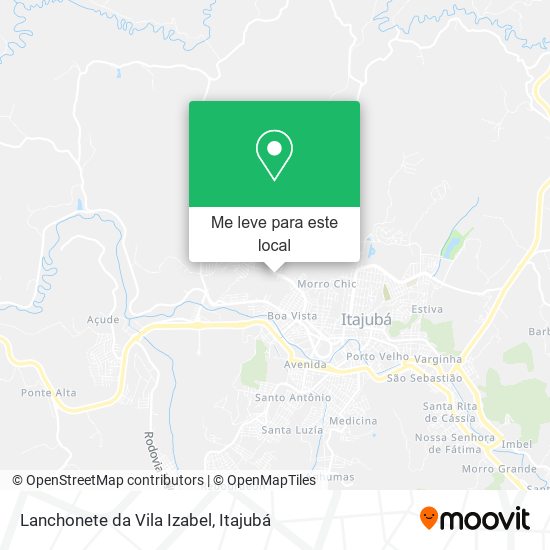 Lanchonete da Vila Izabel mapa