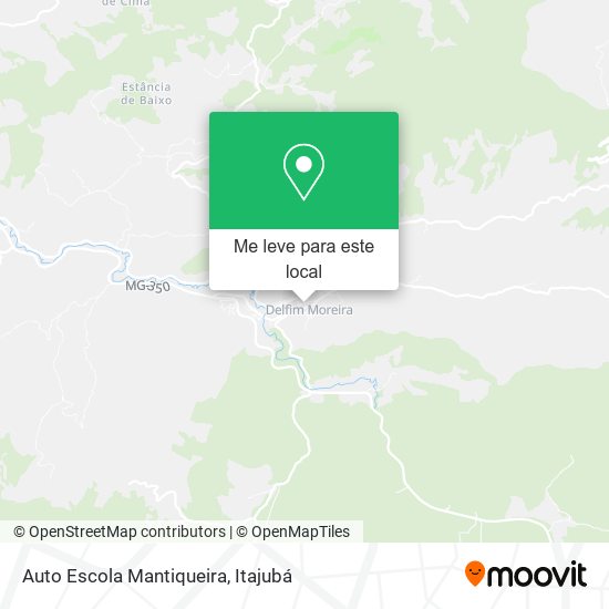 Auto Escola Mantiqueira mapa