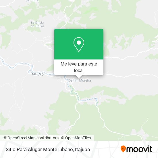 Sítio Para Alugar Monte Líbano mapa