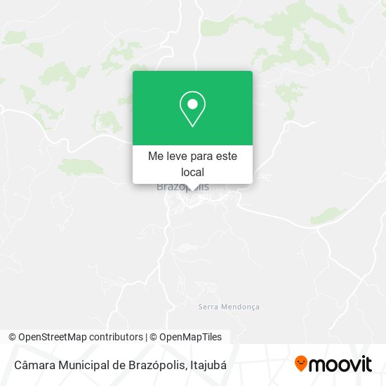 Câmara Municipal de Brazópolis mapa