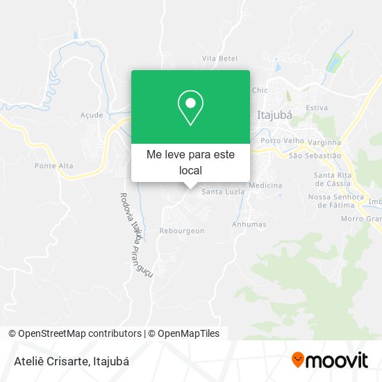 Ateliê Crisarte mapa