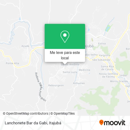 Lanchonete Bar da Gabi mapa