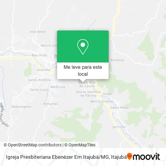 Igreja Presbiteriana Ebenézer Em Itajubá / MG mapa