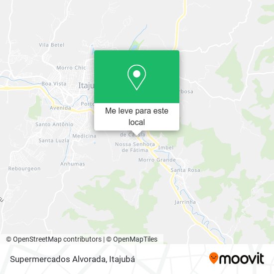 Supermercados Alvorada mapa