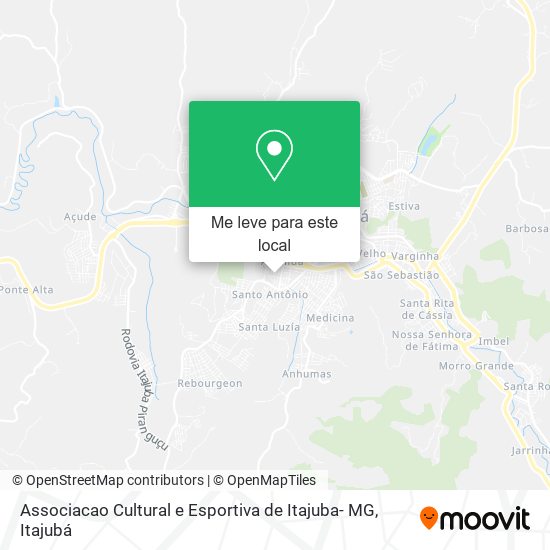 Associacao Cultural e Esportiva de Itajuba- MG mapa