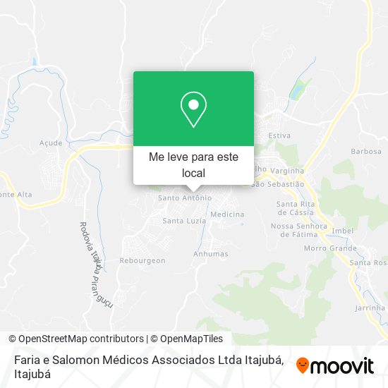 Faria e Salomon Médicos Associados Ltda Itajubá mapa