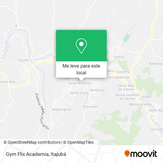 Gym Flix Academia mapa