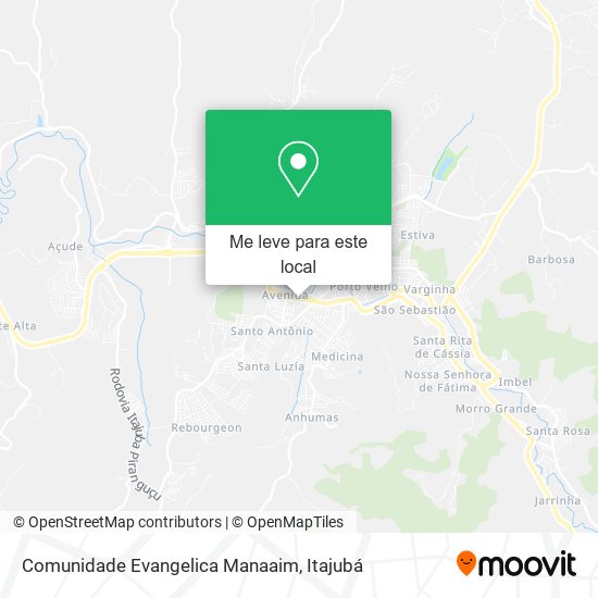 Comunidade Evangelica Manaaim mapa