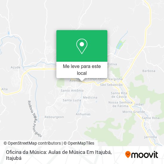 Oficina da Música: Aulas de Música Em Itajubá mapa