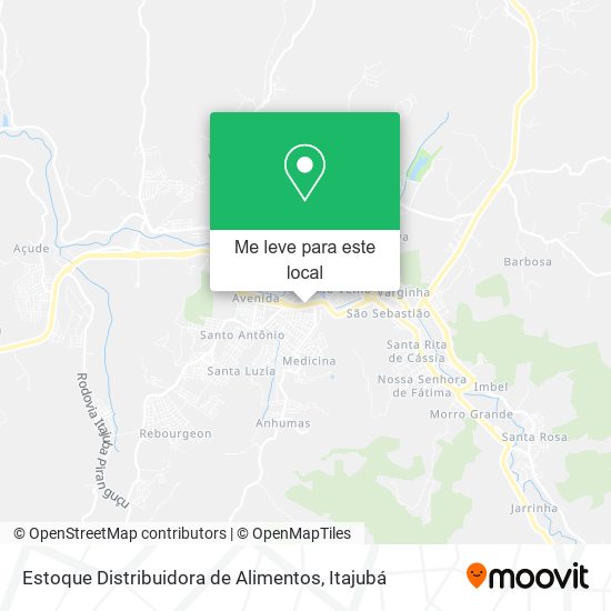 Estoque Distribuidora de Alimentos mapa