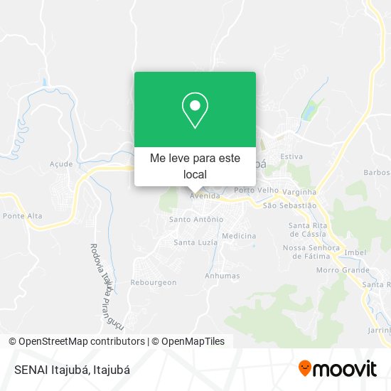 SENAI Itajubá mapa