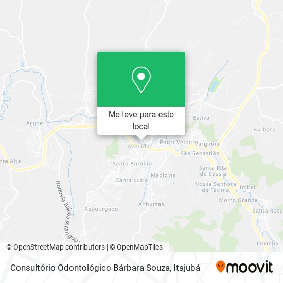 Consultório Odontológico Bárbara Souza mapa