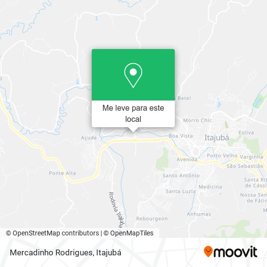 Mercadinho Rodrigues mapa
