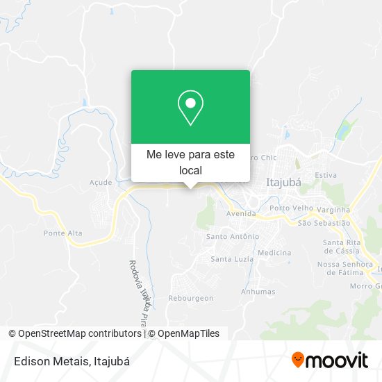 Edison Metais mapa