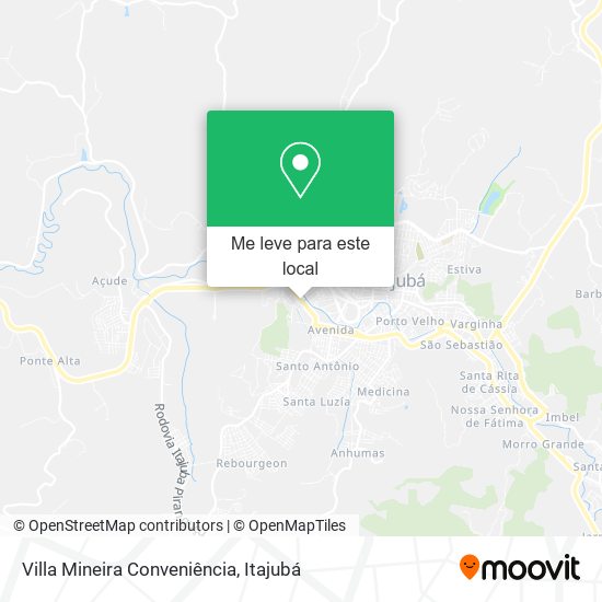Villa Mineira Conveniência mapa