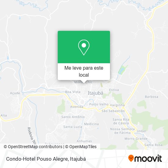 Condo-Hotel Pouso Alegre mapa