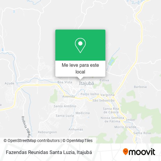 Fazendas Reunidas Santa Luzia mapa