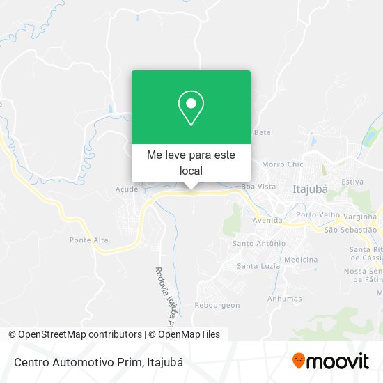 Centro Automotivo Prim mapa