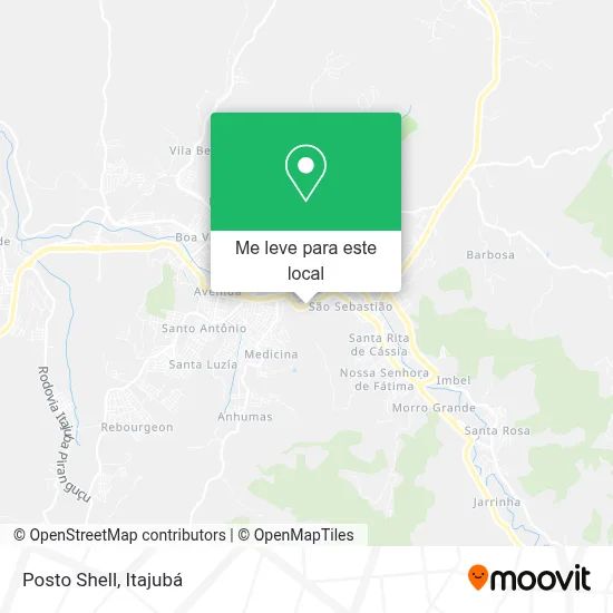 Posto Shell mapa